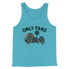 Only Fans Men/Unisex Tank Top Aqua Triblend | Funny Shirt from Famous In Real Life