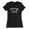 Wooden Spoon Survivor Women's T-Shirt Black | Funny Shirt from Famous In Real Life