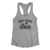 Only Fans Women's Racerback Tank Heather Grey | Funny Shirt from Famous In Real Life