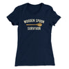 Wooden Spoon Survivor Women's T-Shirt Midnight Navy | Funny Shirt from Famous In Real Life