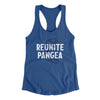 Reunite Pangea Women's Racerback Tank Royal | Funny Shirt from Famous In Real Life