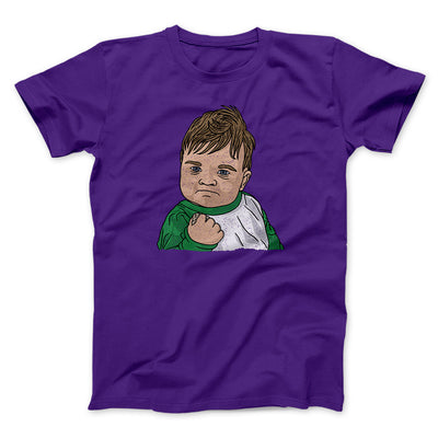 Success Kid Meme Funny Men/Unisex T-Shirt Team Purple | Funny Shirt from Famous In Real Life