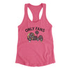 Only Fans Women's Racerback Tank Vintage Pink | Funny Shirt from Famous In Real Life