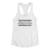 Thinking About The Roman Empire Women's Racerback Tank White | Funny Shirt from Famous In Real Life