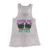 Show Me Your Kitties Women's Flowey Tank Top Athletic Heather | Funny Shirt from Famous In Real Life