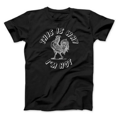 This Is Why I'm Hot Funny Men/Unisex T-Shirt Black | Funny Shirt from Famous In Real Life