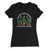 It's Not Hoarding If It's Plants Funny Women's T-Shirt Black | Funny Shirt from Famous In Real Life