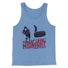 Threat Level Midnight Men/Unisex Tank Top Blue TriBlend | Funny Shirt from Famous In Real Life