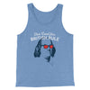 Too Cool for British Rule Men/Unisex Tank Top Blue TriBlend | Funny Shirt from Famous In Real Life