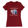 Handbook For The Recently Deceased Women's T-Shirt Maroon | Funny Shirt from Famous In Real Life