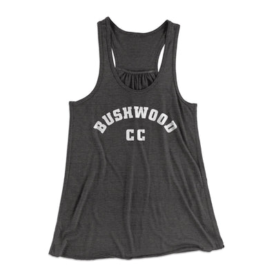 Bushwood Country Club Women's Flowey Tank Top Dark Grey Heather | Funny Shirt from Famous In Real Life
