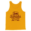 Satriale's Meat Market Men/Unisex Tank Top Gold | Funny Shirt from Famous In Real Life