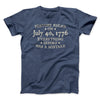 History Began on July 4th, 1776 Men/Unisex T-Shirt Heather Navy | Funny Shirt from Famous In Real Life