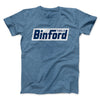 Binford Tools Men/Unisex T-Shirt Heather Slate | Funny Shirt from Famous In Real Life