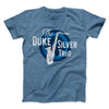 Duke Silver Trio Men/Unisex T-Shirt Heather Slate | Funny Shirt from Famous In Real Life