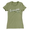 Griswold's Illumination Women's T-Shirt Light Olive | Funny Shirt from Famous In Real Life