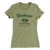 Venkman and Company Women's T-Shirt Light Olive | Funny Shirt from Famous In Real Life