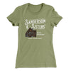 Sanderson Sisters' Bed & Breakfast Women's T-Shirt Light Olive | Funny Shirt from Famous In Real Life