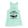 Camp Crystal Lake Women's Flowey Tank Top Mint | Funny Shirt from Famous In Real Life