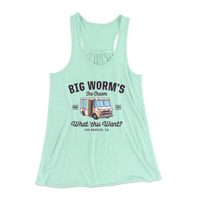 Big Worm's Ice Cream Women's Flowey Tank Top | Funny Shirt from Famous In Real Life