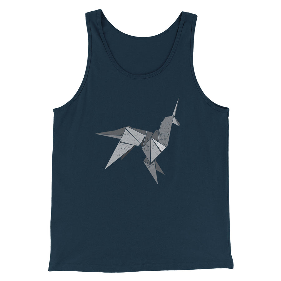 Origami Unicorn Funny Movie Men/Unisex Tank Top | Funny Shirt from Famous In Real Life