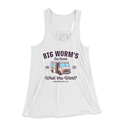 Big Worm's Ice Cream Women's Flowey Tank Top | Funny Shirt from Famous In Real Life
