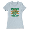 Hawkins Tigers Basketball Women's T-Shirt Light Blue | Funny Shirt from Famous In Real Life
