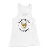 Happiness Is A Corgi Women's Flowey Racerback Tank Top White | Funny Shirt from Famous In Real Life
