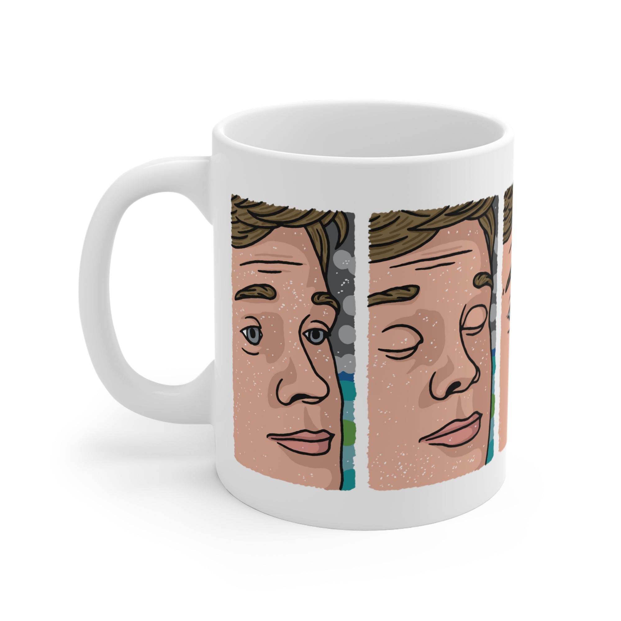 Blinking Guy Meme Coffee Mug | Funny Shirt from Famous In Real Life