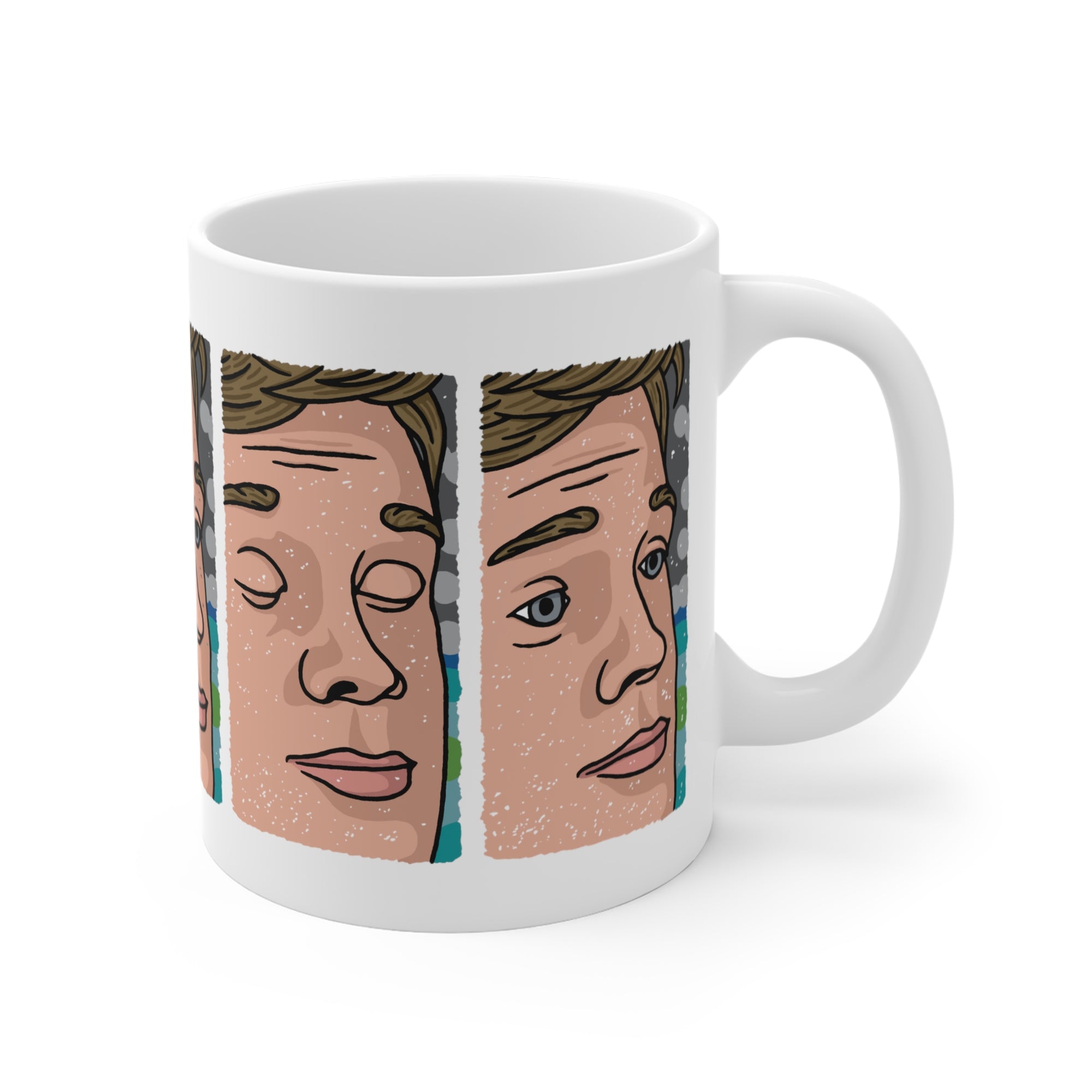 Blinking Guy Meme Coffee Mug | Funny Shirt from Famous In Real Life