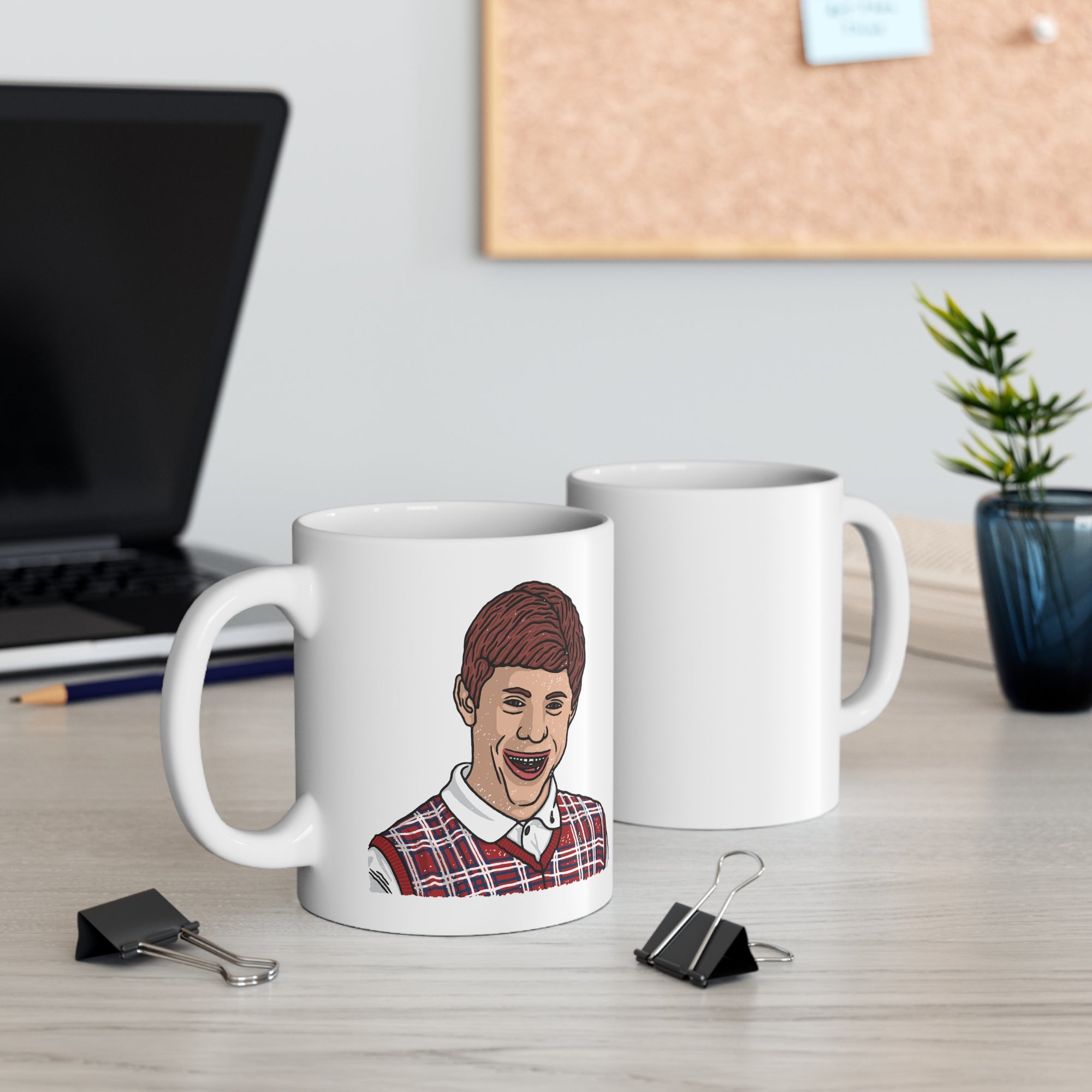 Bad Luck Brian Meme Coffee Mug | Funny Shirt from Famous In Real Life