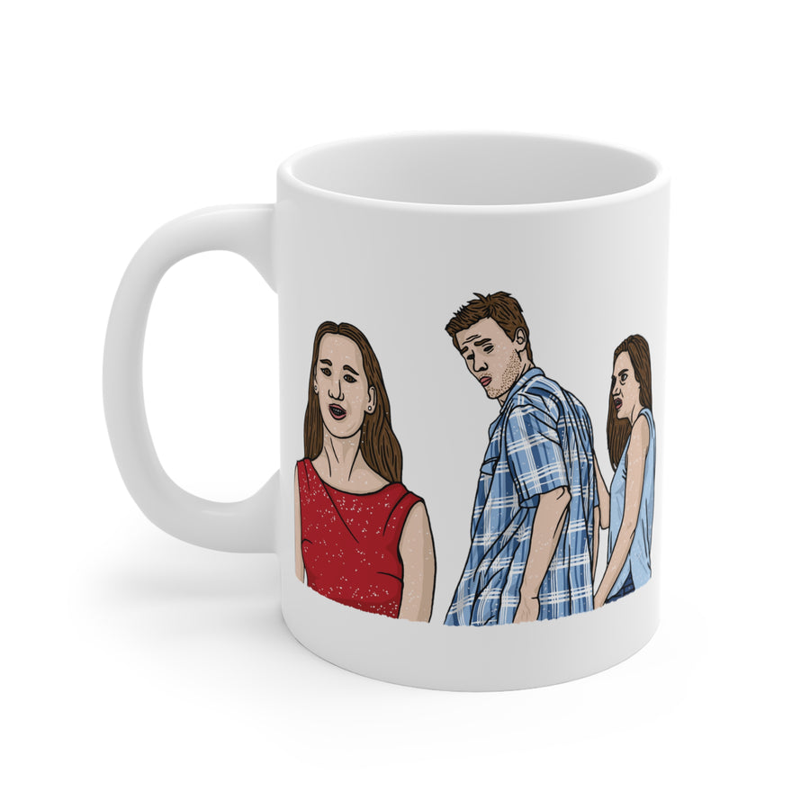 Distracted Boyfriend Meme Coffee Mug | Funny Shirt from Famous In Real Life