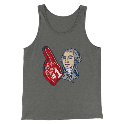 Washington #1 Men/Unisex Tank Top Grey TriBlend | Funny Shirt from Famous In Real Life