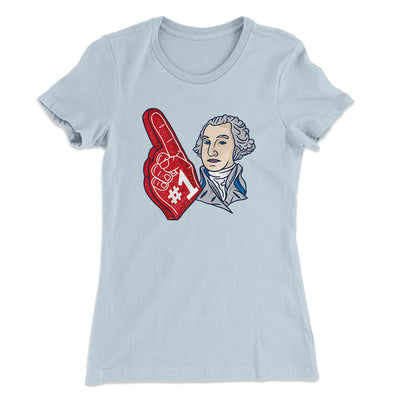 Washington #1 Women's T-Shirt Light Blue | Funny Shirt from Famous In Real Life