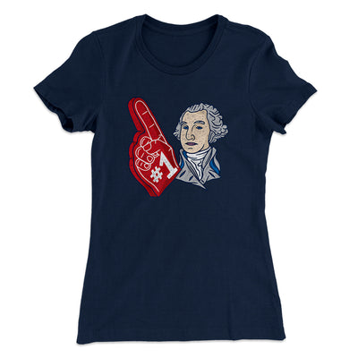 Washington #1 Women's T-Shirt Midnight Navy | Funny Shirt from Famous In Real Life