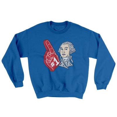 Washington #1 Ugly Sweater Royal | Funny Shirt from Famous In Real Life
