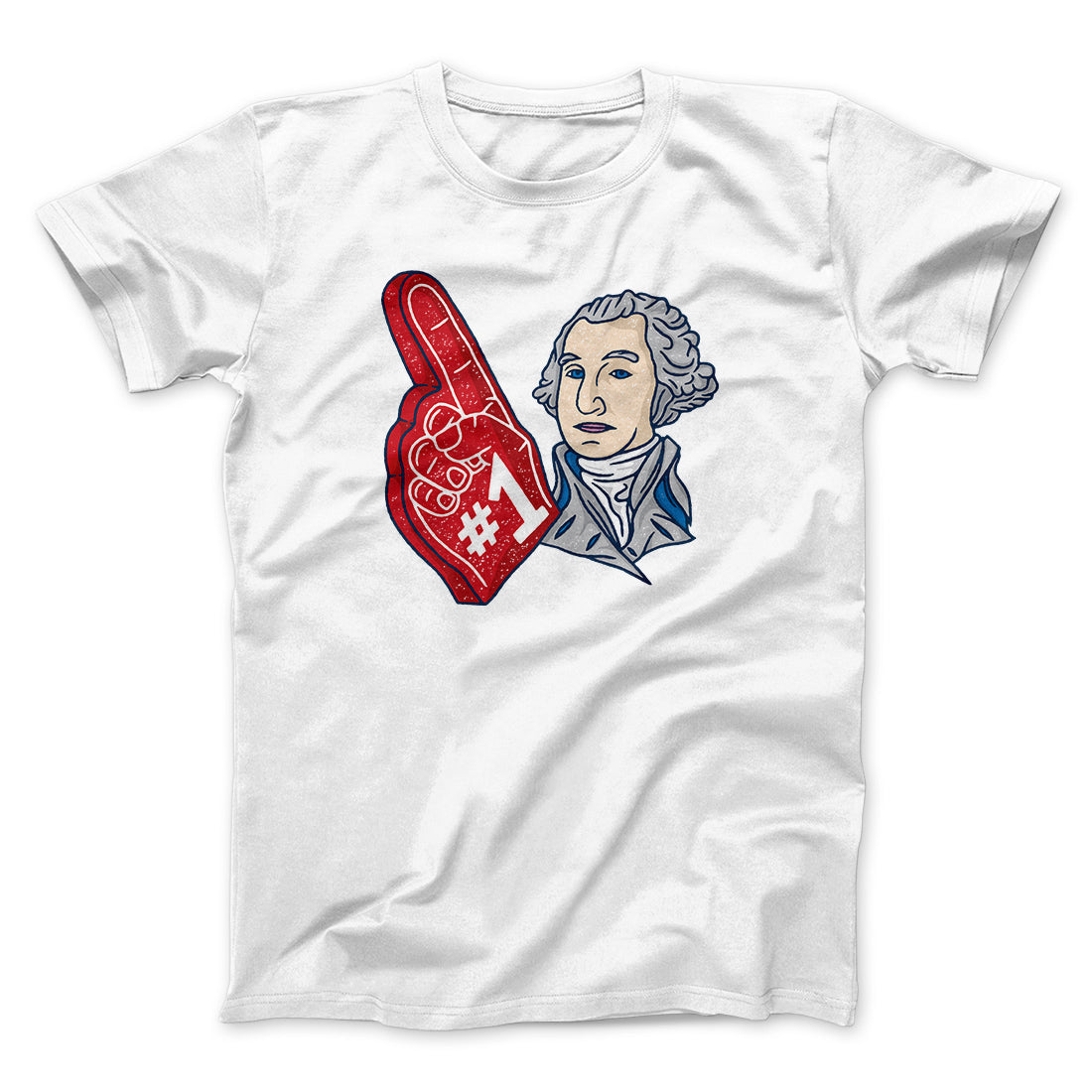 Washington #1 Men/Unisex T-Shirt White | Funny Shirt from Famous In Real Life