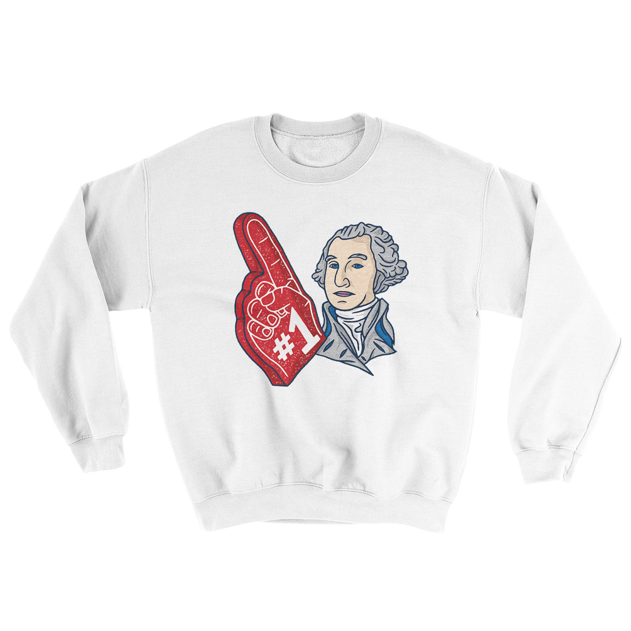 Washington #1 Ugly Sweater White | Funny Shirt from Famous In Real Life