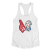 Washington #1 Women's Racerback Tank White | Funny Shirt from Famous In Real Life