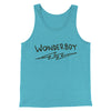 Wonderboy Men/Unisex Tank Top Aqua Triblend | Funny Shirt from Famous In Real Life