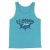 Ss Minnow Men/Unisex Tank Top Aqua Triblend | Funny Shirt from Famous In Real Life