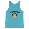 John Travolta Men/Unisex Tank Top Aqua Triblend | Funny Shirt from Famous In Real Life