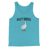 Silly Goose Men/Unisex Tank Top Aqua Triblend | Funny Shirt from Famous In Real Life