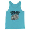 Geology Rocks Men/Unisex Tank Top Aqua Triblend | Funny Shirt from Famous In Real Life