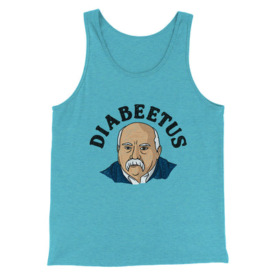 Diabeetus Men/Unisex Tank Top Aqua Triblend | Funny Shirt from Famous In Real Life