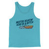 Motor Boatin’ Son Of A Bitch Men/Unisex Tank Top Aqua Triblend | Funny Shirt from Famous In Real Life