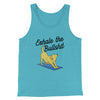 Exhale The Bullshit Men/Unisex Tank Top Aqua Triblend | Funny Shirt from Famous In Real Life