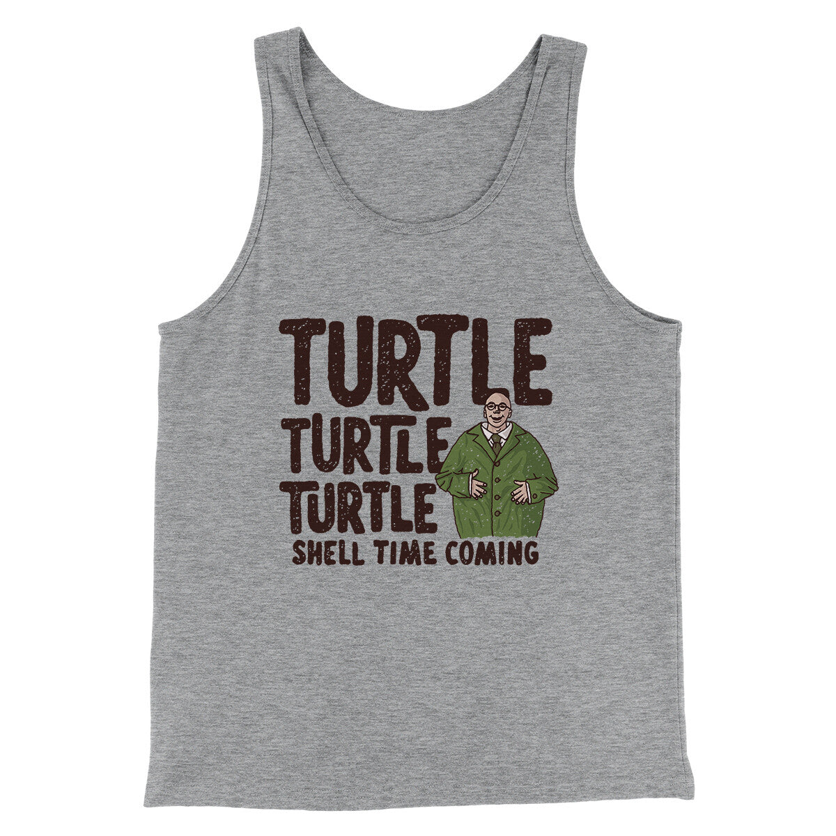 Turtle Turtle Turtle Men/Unisex Tank Top Athletic Heather | Funny Shirt from Famous In Real Life