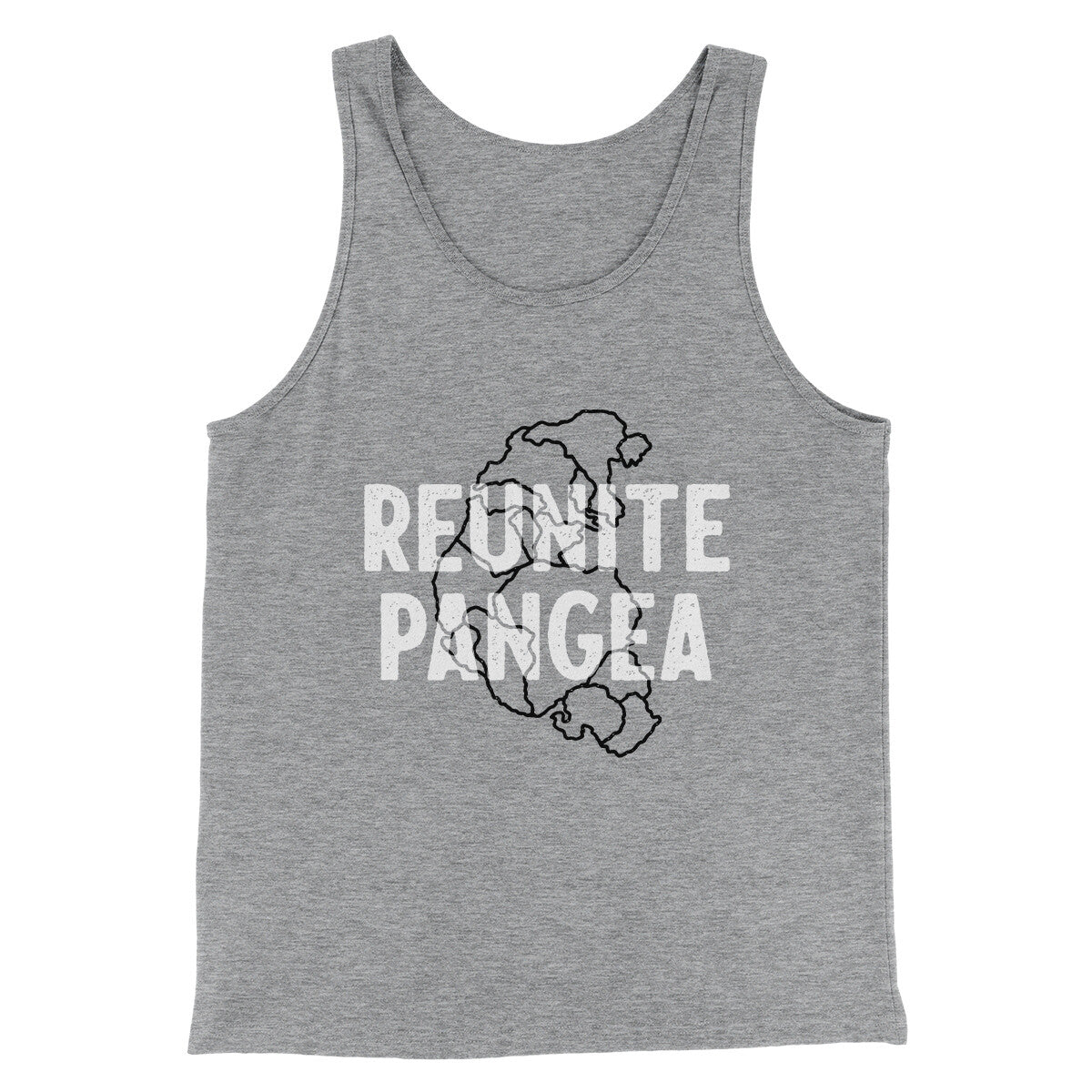 Reunite Pangea Men/Unisex Tank Top Athletic Heather | Funny Shirt from Famous In Real Life