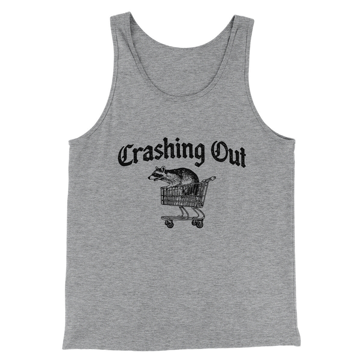 Crashing Out Men/Unisex Tank Top Athletic Heather | Funny Shirt from Famous In Real Life